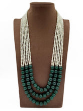 Designer Semi Precious Real Green Jade Layered Necklace For Women By Gehna Shop Beads Jewellery